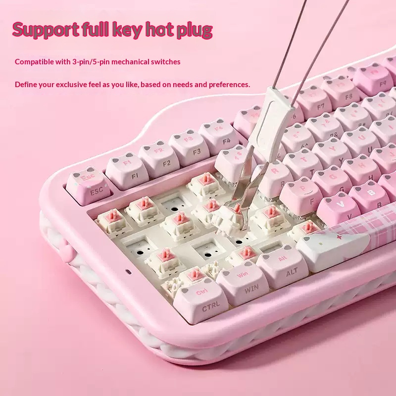 YUNZII C98 Mechanical Keyboard - Pc Gaming Pink 评论和价格