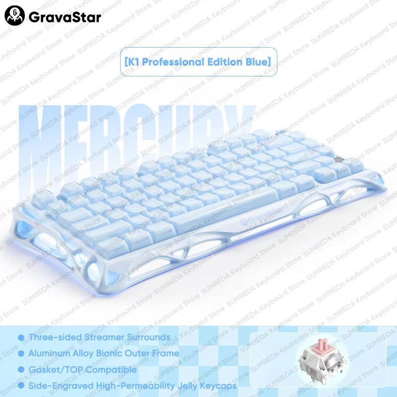 K1 LITE JELLY PINK Mechanical  - Pc Gaming Pink 评论和价格